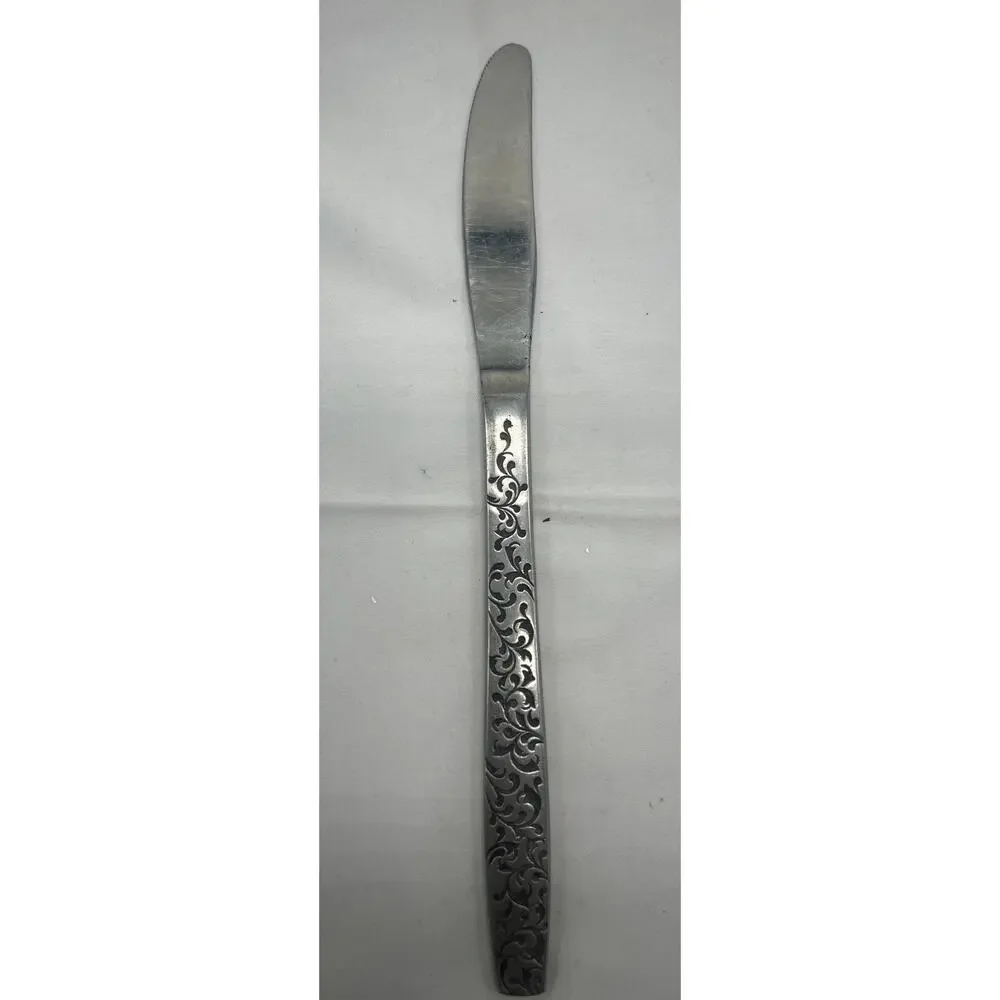 Vintage Corsican Japan Stainless Flatware 4 Knives 1 Fork 2 Soup Spoons
